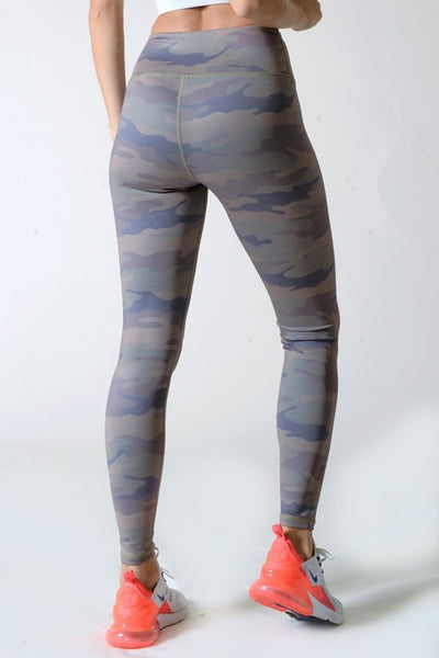 Active High Rise Camouflage Leggings with Pocket - Fashions Envy