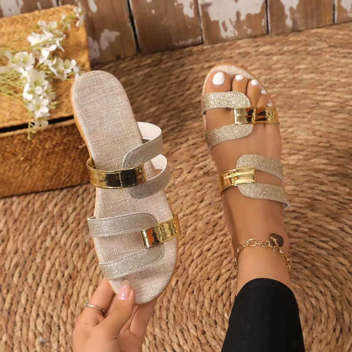 Open Toe Wedge Sandals