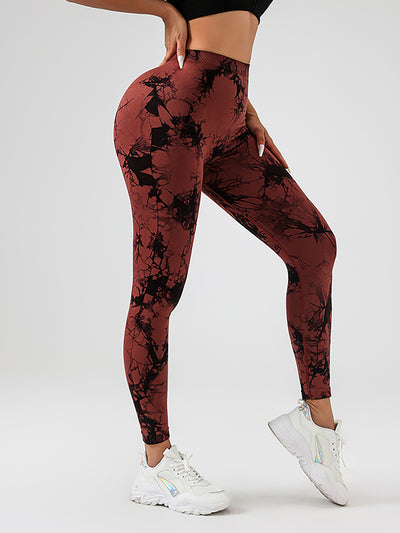 Butt Lifting Yoga Leggings - Tie Dye High Waist Activewear