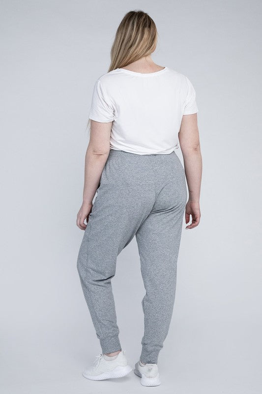 Relaxed Fit Plus Size Casual Jogger Pants