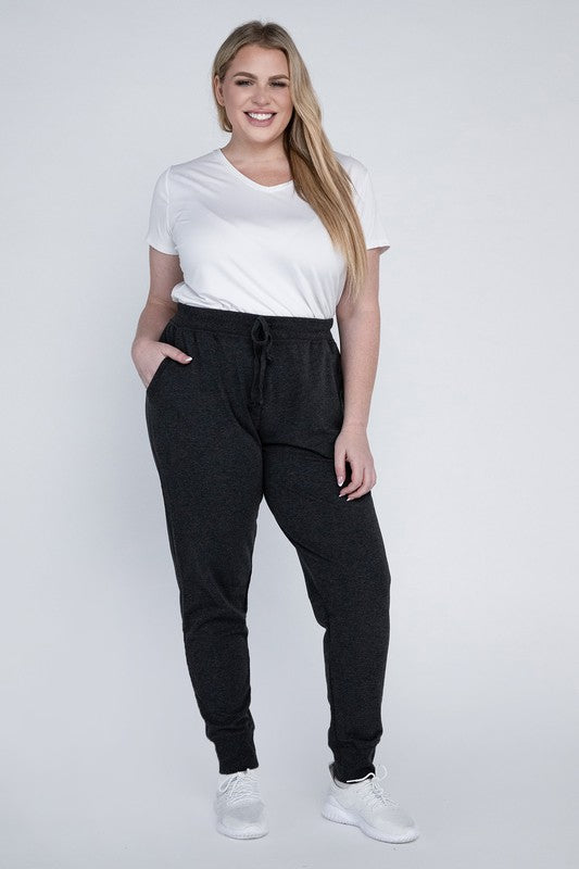 Relaxed Fit Plus Size Casual Jogger Pants