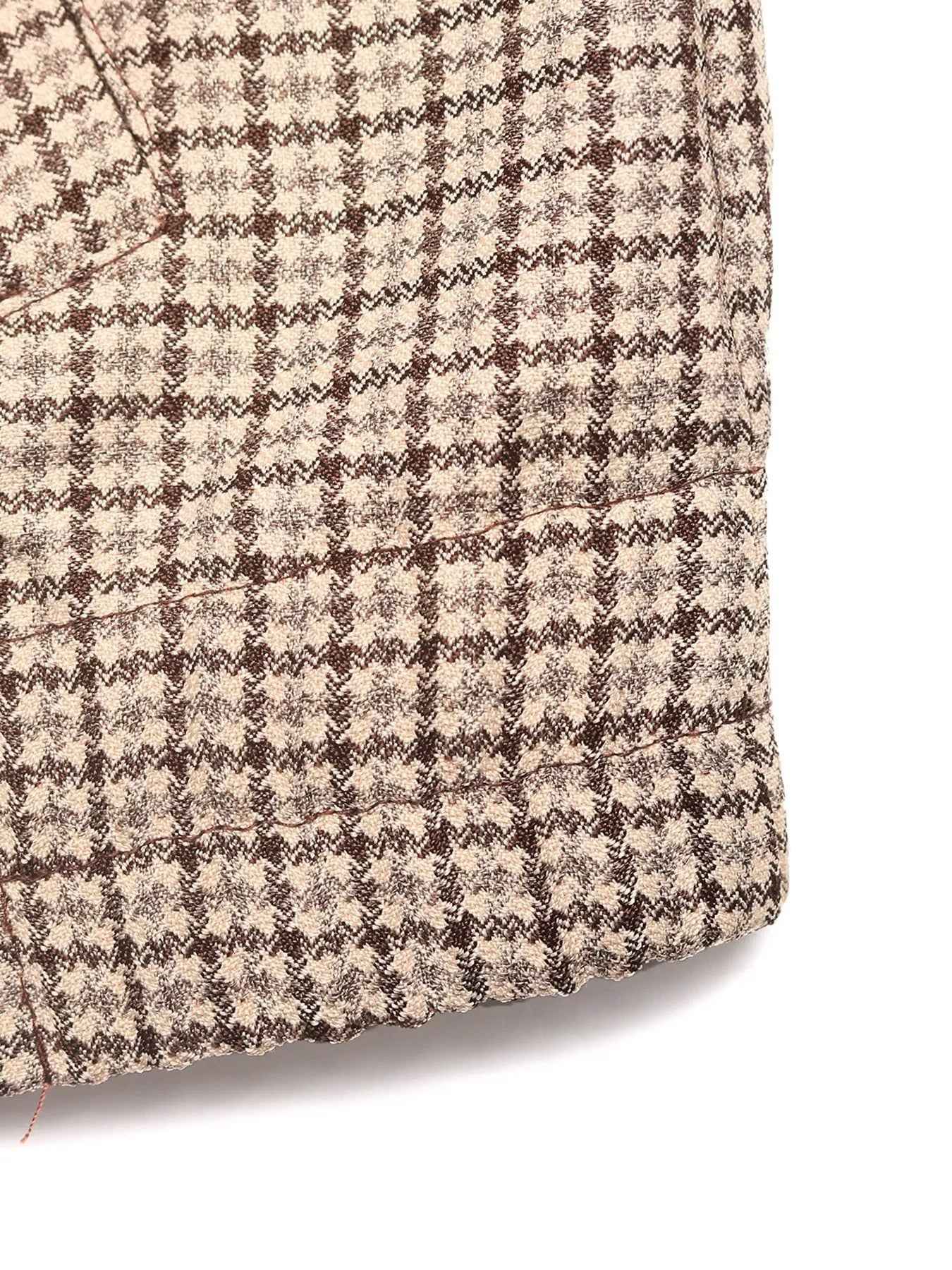Plaid Zip Up Long Sleeve Jacket - Fashions Envy