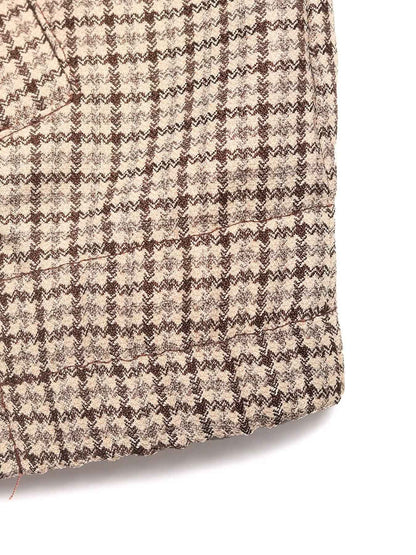 Plaid Zip Up Long Sleeve Jacket - Fashions Envy