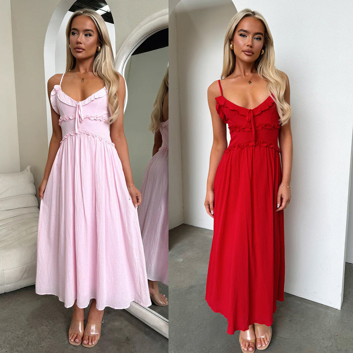 Sleeveless Casual Loose Vacation Style Maxi Dress