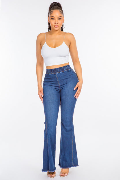 High Rise Curvy Flare Jeans