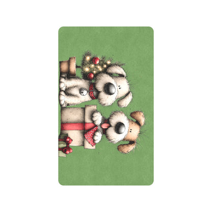 Whimsy Pups Doormat - Christmas Welcome Mat