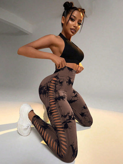 Tie Dye Yoga Pants - High Waist Scrunch Butt Leggings