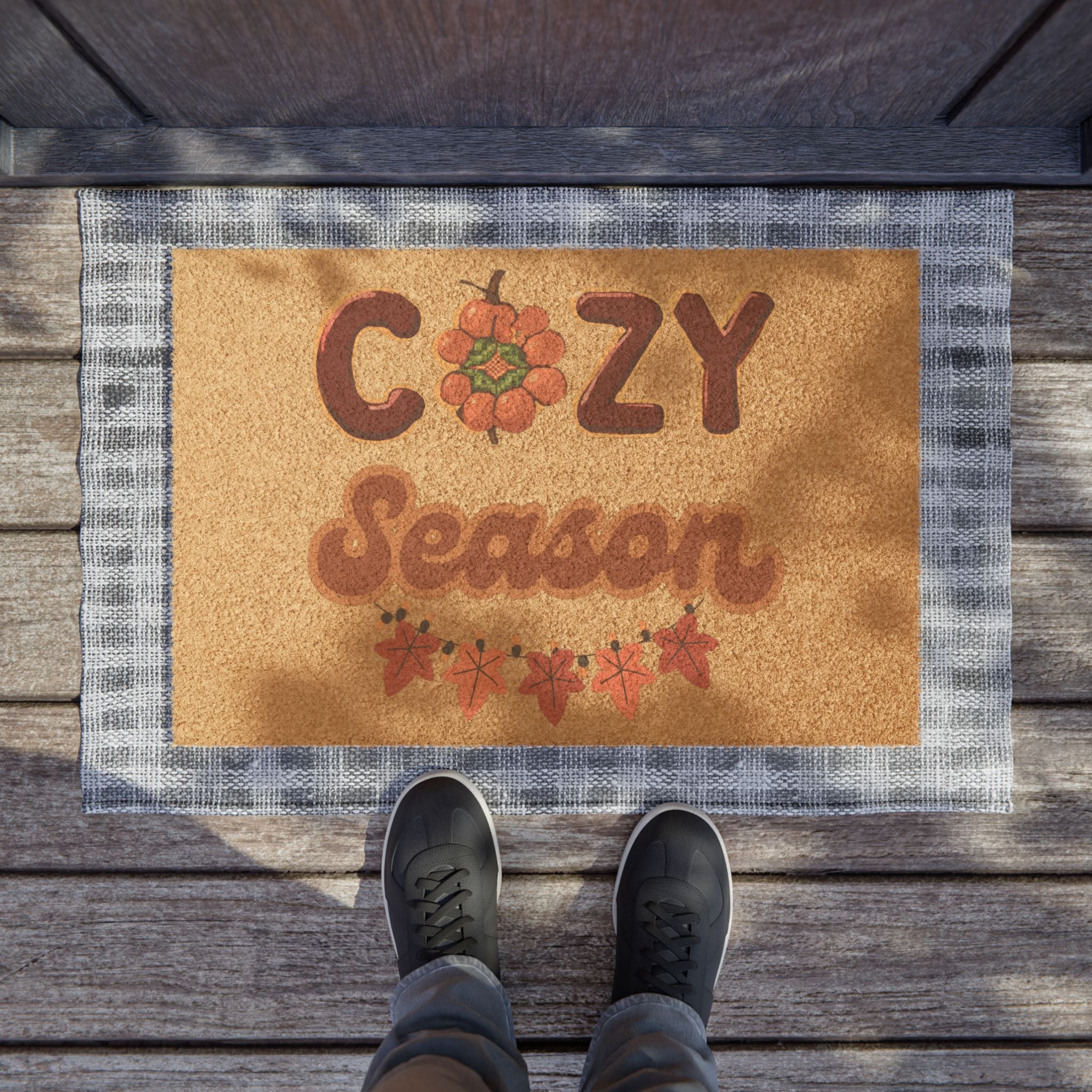 Cozy Season Fall Harvest Doormat