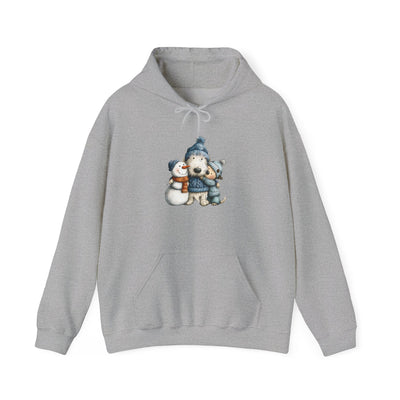 Snowman Puppy Hoodie - Adorable Winter Dog Sweatshirt
