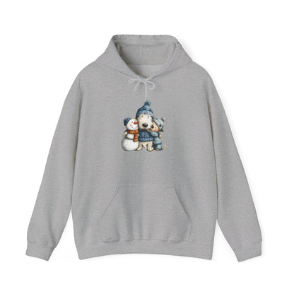 Snowman Puppy Hoodie - Adorable Winter Dog Sweatshirt