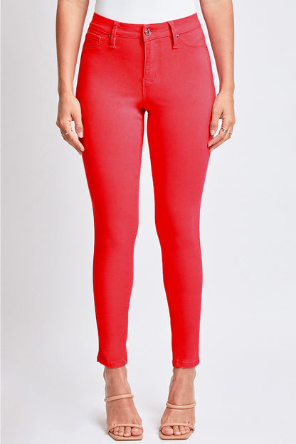 Ruby Red Full Size Hyperstretch Mid-Rise Skinny Jeans