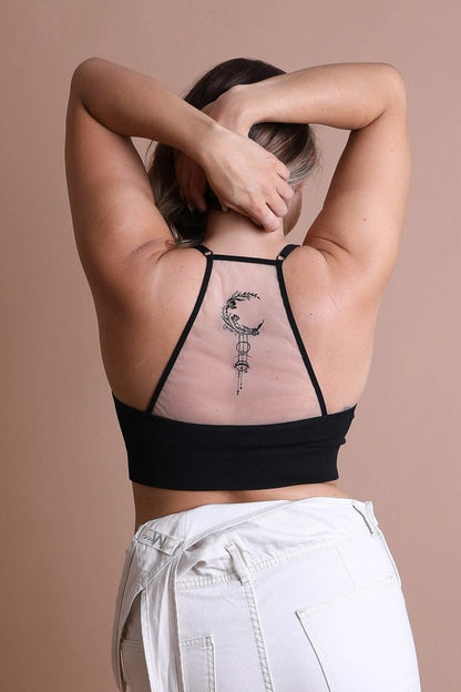 Plus Size Dream Catcher Tattoo Bralette