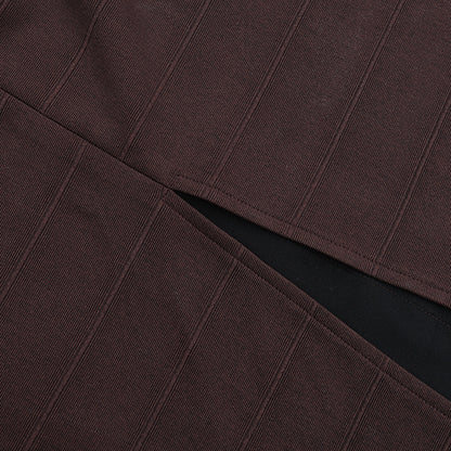 Halter Knit Dress - Ribbed Bodycon Tie Neck Mini - Fashions Envy