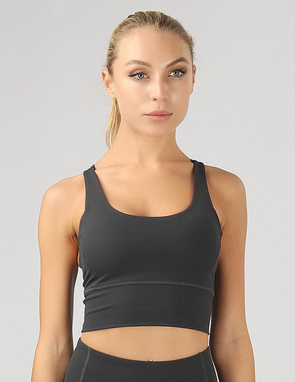 Strappy Back Active Criss-Cross Active Crop Top