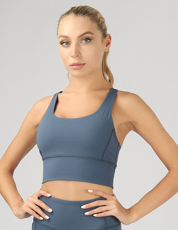 Strappy Back Active Criss-Cross Active Crop Top