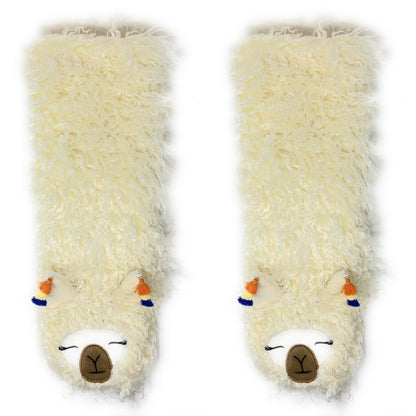 Llama Llama - Women's House Sherpa Slipper Socks