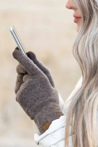 CC Cashmere Blend Touch Gloves - Fashions Envy