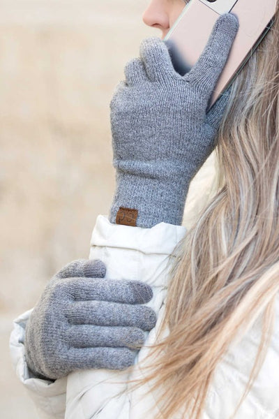 CC Cashmere Blend Touch Gloves - Fashions Envy