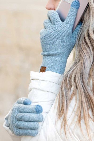 CC Cashmere Blend Touch Gloves - Fashions Envy
