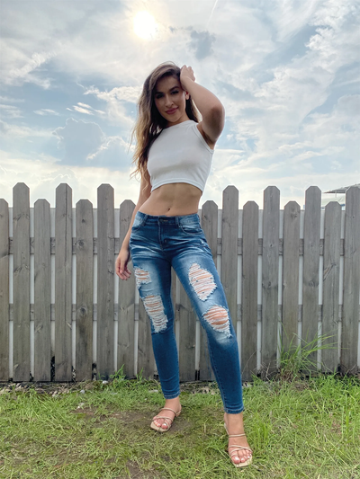 Light Blue Jeans - Women's Denim Pants