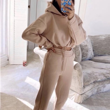 2 Piece Sweatsuit - Women's Hoodie & Joggers Tracksuit