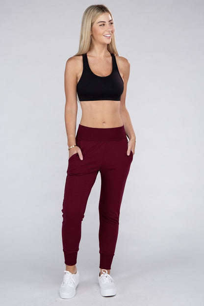 Comfy Stretch Lounge Elastic Waist Sweatpants