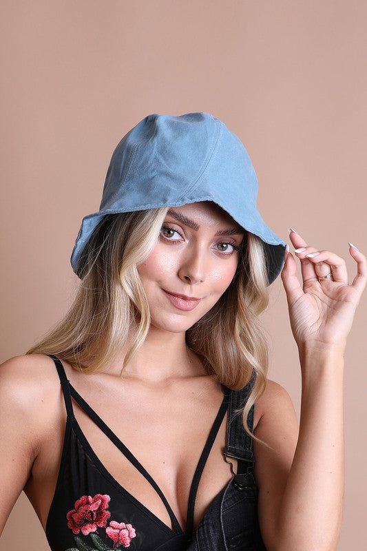 Solid Vibrant Color Cotton Bucket Hat