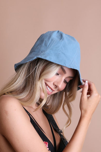 Solid Vibrant Color Cotton Bucket Hat