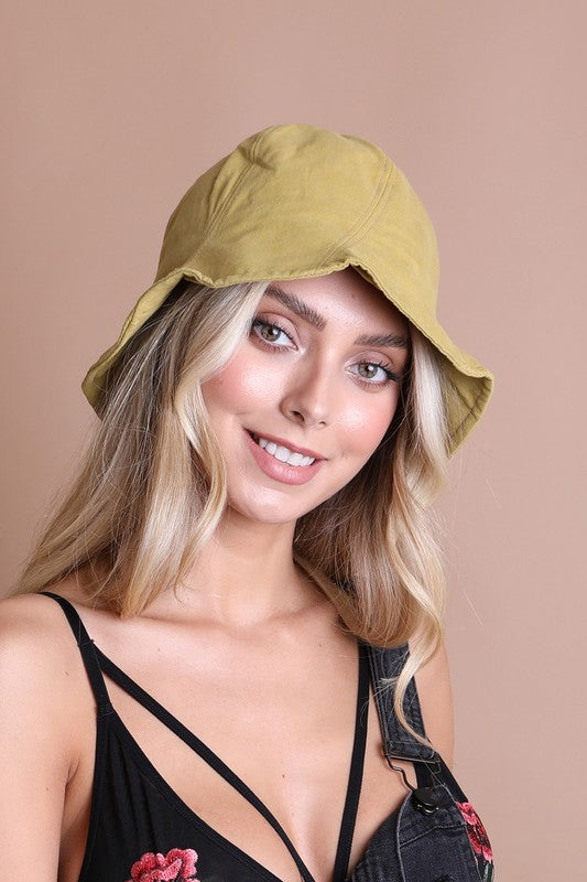 Solid Vibrant Color Cotton Bucket Hat