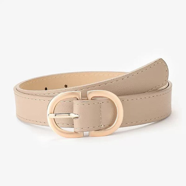 Vegan Leather D-Ring Style Belt