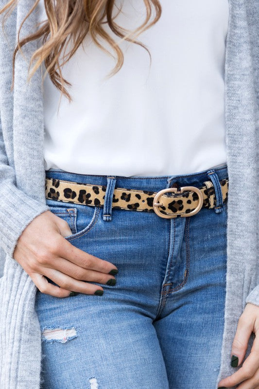 Vegan Leather D-Ring Style Belt