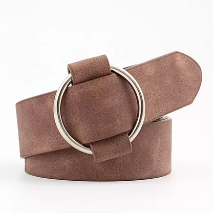 Vegan Leather O-Ring Style Belt