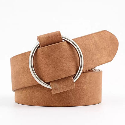 Vegan Leather O-Ring Style Belt