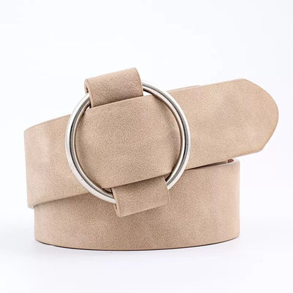 Vegan Leather O-Ring Style Belt