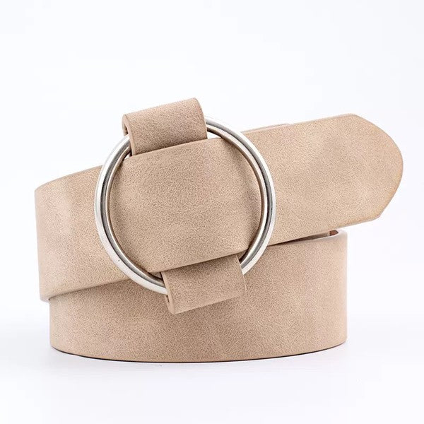 Vegan Leather O-Ring Style Belt