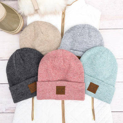 CC Heathered Boyfriend Beanie - Fashions Envy