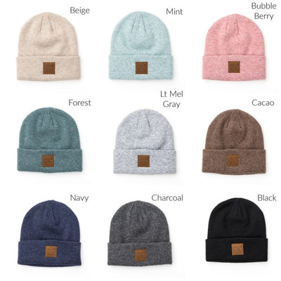 CC Heathered Boyfriend Beanie - Fashions Envy