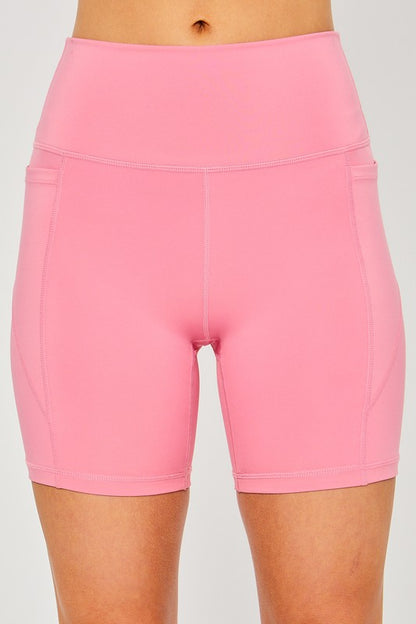 Activewear Leggings Bike Shorts with Seam Detail