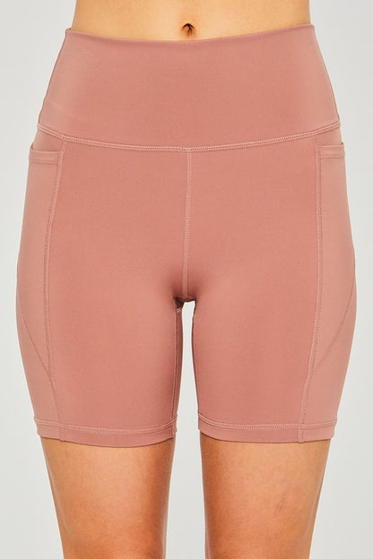 Activewear Leggings Bike Shorts with Seam Detail