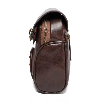 Steampunk Owl Crossbody Bag - Bronze Mini Design - Fashions Envy