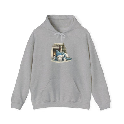 Fireplace Pup Hoodie - Cozy Christmas Dog Sweatshirt