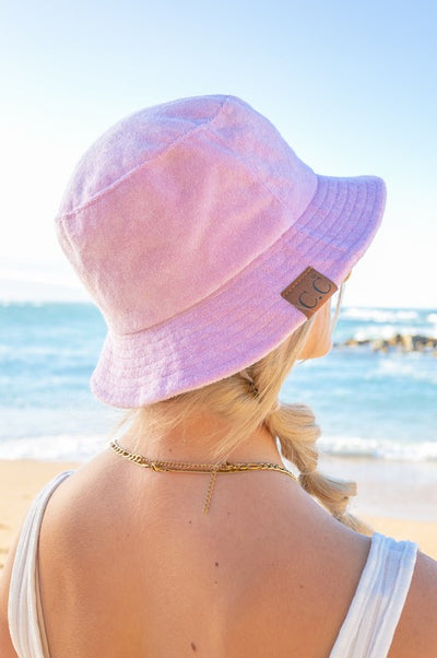 CC Terry Cloth Bucket Hat - Fashions Envy