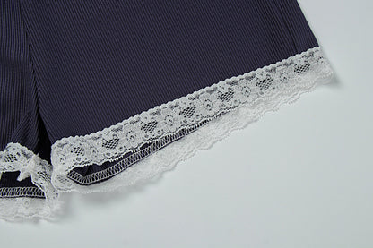 Lace Cami Set - Shorts Two-Piece Outfit