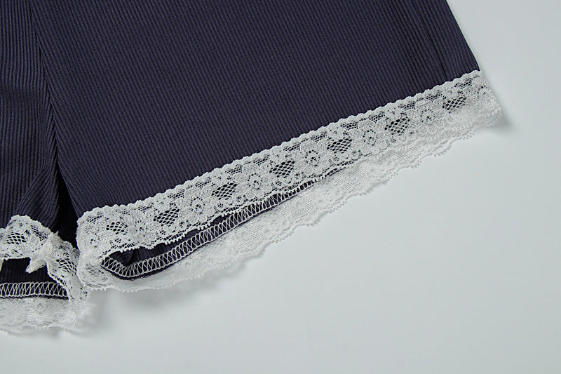 Lace Cami Set - Shorts Two-Piece Outfit