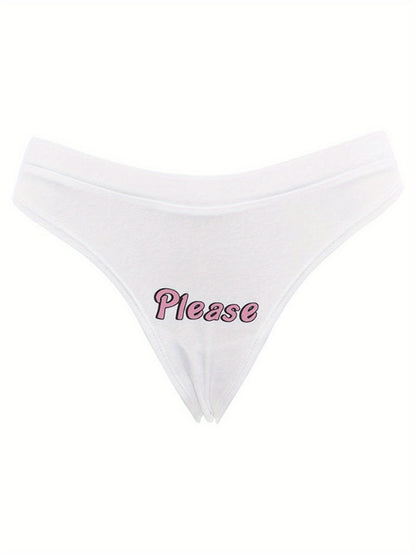 Letter Print "COME HERE DADDY"  Lingerie Set - Sexy Crop Top & Panties