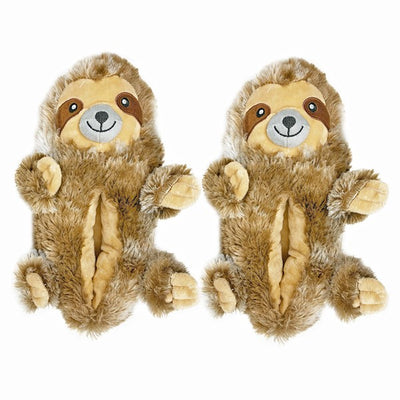 Sloth Hugs - Womens Fluffy House Slippers Shoes - Fashions Envy