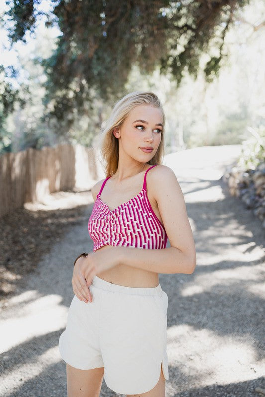 Mod Lines Contour Cropped Brami Top