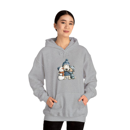 Snowman Puppy Hoodie - Adorable Winter Dog Sweatshirt