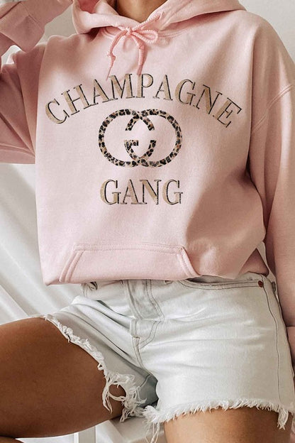 Champagne Gang Classic Fit Graphic Hoodie