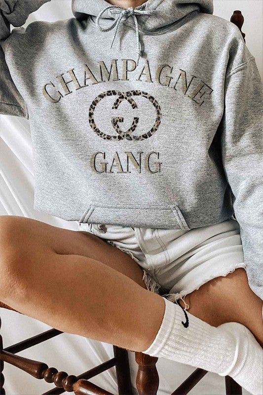 Champagne Gang Classic Fit Graphic Hoodie